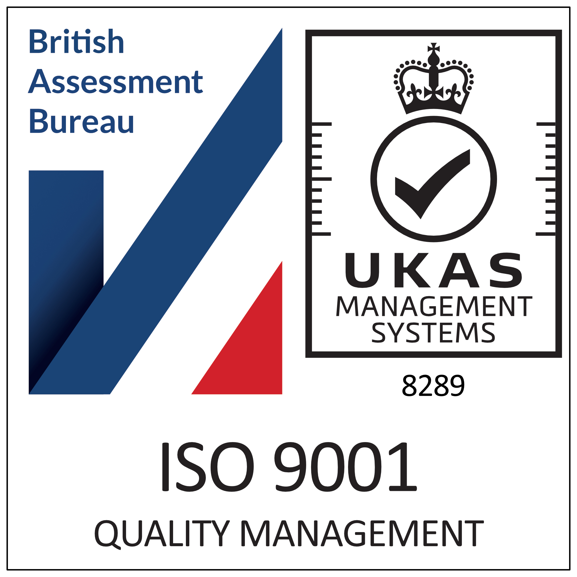 ISO 9001 certifications badge