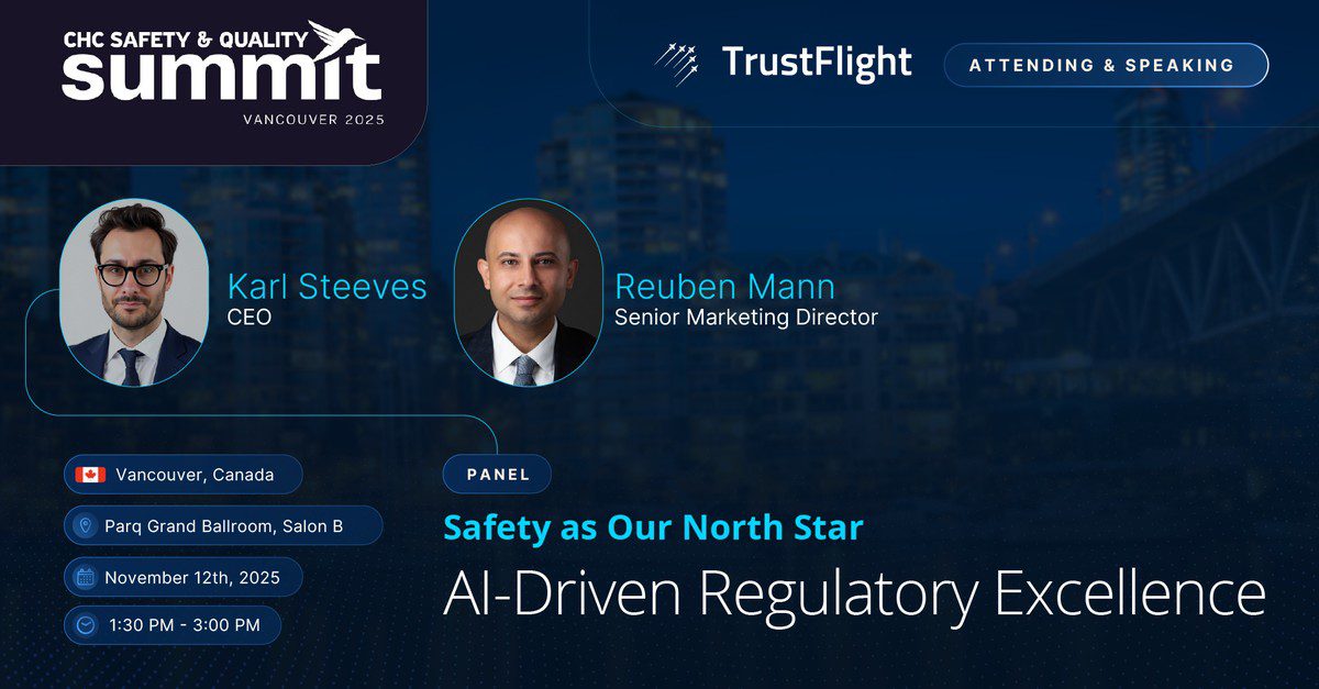Feature image for the CHC Safety & Quality Summit presentation: Safety as Our North Star - AI-Driven Regulatory Excellence